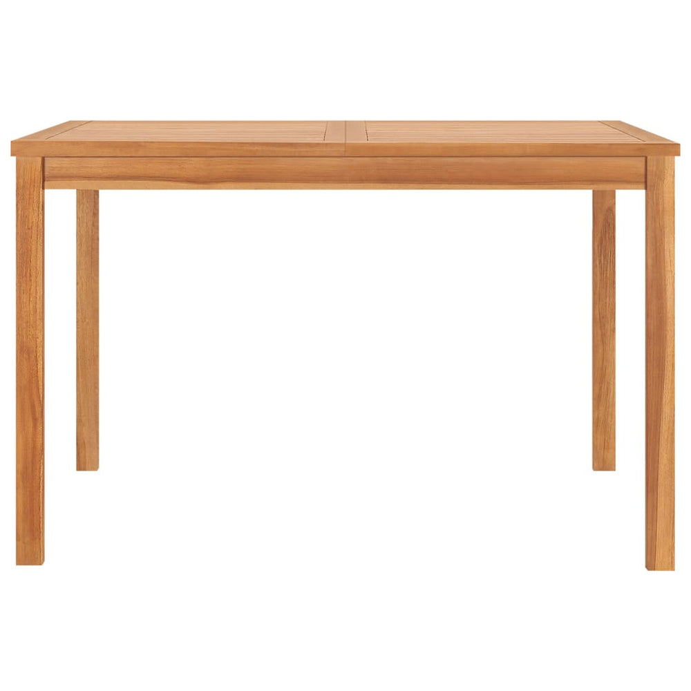 Garten-Esstisch 120x120x77 cm Teak Massivholz
