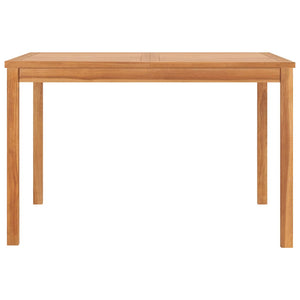 Garten-Esstisch 120x120x77 cm Teak Massivholz