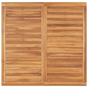 Garten-Esstisch 120x120x77 cm Teak Massivholz