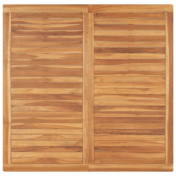 Garten-Esstisch 120x120x77 cm Teak Massivholz