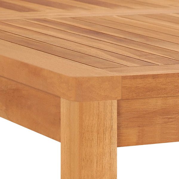 Garten-Esstisch 120x120x77 cm Teak Massivholz