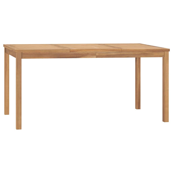 Garten-Esstisch 160x80x77 cm Massivholz Teak