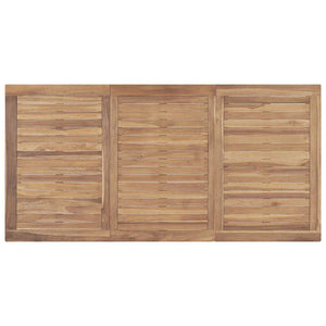Garten-Esstisch 160x80x77 cm Massivholz Teak