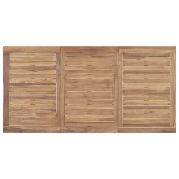 Garten-Esstisch 160x80x77 cm Massivholz Teak