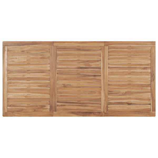 Garten-Esstisch 180x90x77 cm Massivholz Teak