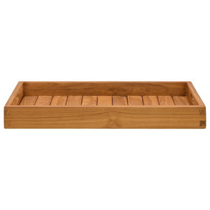 Serviertablett 60x35 cm Massivholz Teak
