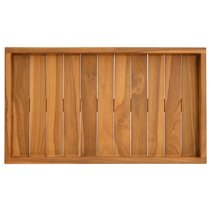 Serviertablett 60x35 cm Massivholz Teak