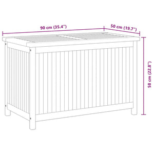 Gartenbox 90x50x58 cm Massivholz Teak