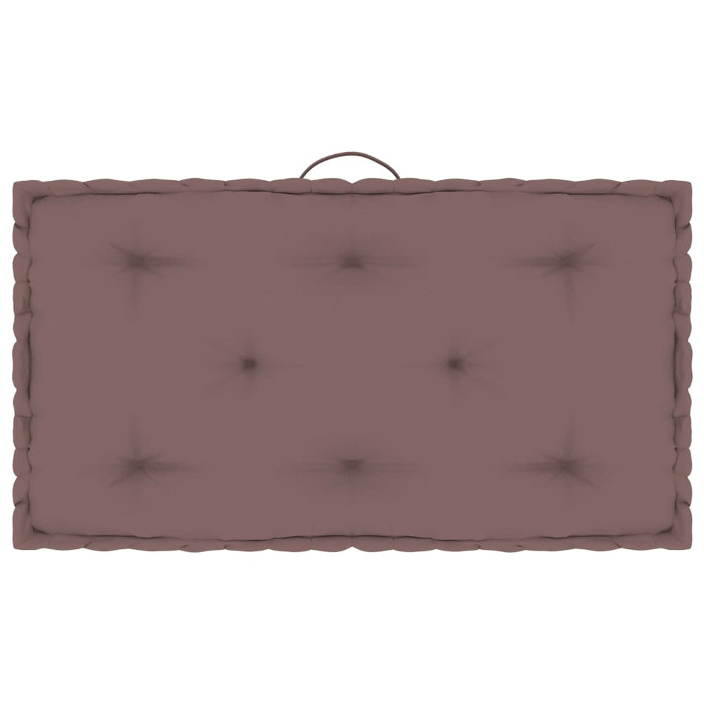 Paletten Bodenkissen Taupe 73x40 cm