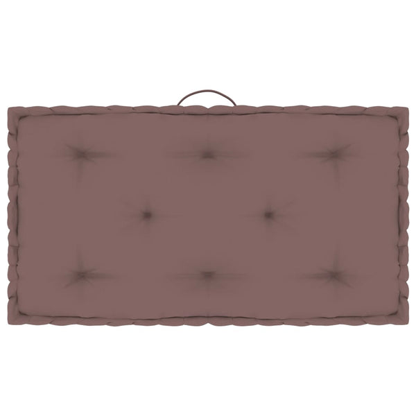 Paletten Bodenkissen Taupe 73x40 cm