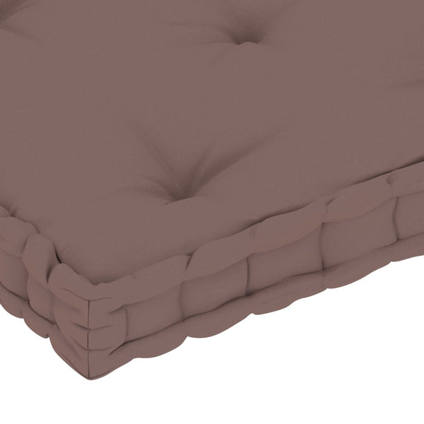Paletten Bodenkissen Taupe 73x40 cm