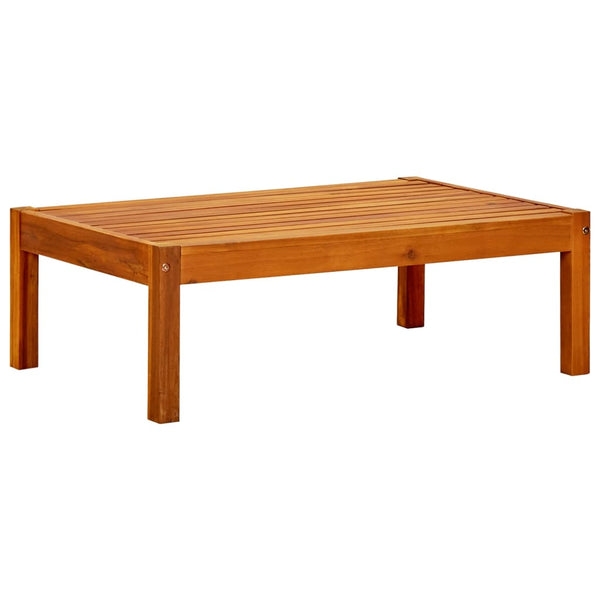 vidaXL Banc de jardin avec table et repose-pieds en acacia massif