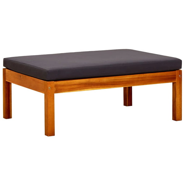 vidaXL Banc de jardin avec table et repose-pieds en acacia massif