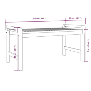 4-tlg. Garten-Lounge-Set mit Kissen Massivholz Akazie