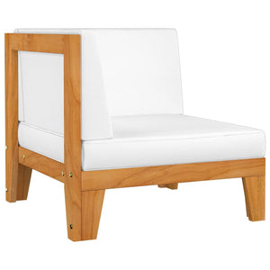 vidaXL Salon de jardin 4 pcs avec coussins Bois d'acacia massif