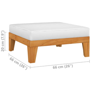 6-tlg. Garten-Lounge-Set mit Kissen Massivholz Akazie