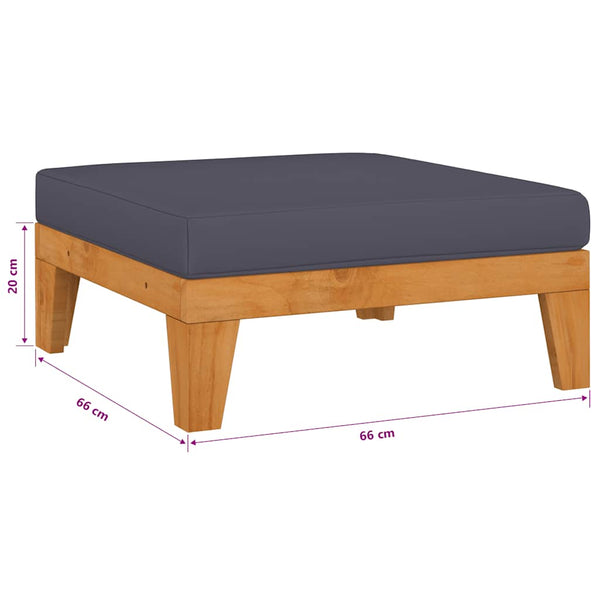 5-tlg. Garten-Lounge-Set mit Kissen Akazie Massivholz