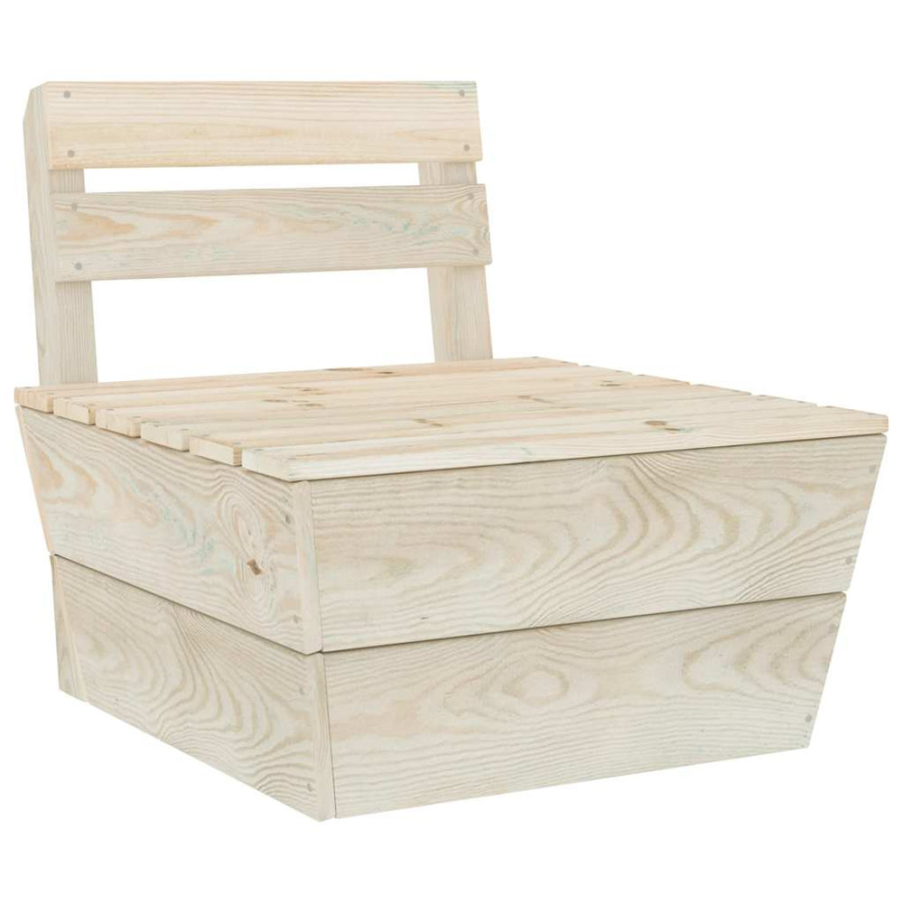 Modulares Palettensofa Mittelteil Imprägniertes Fichtenholz