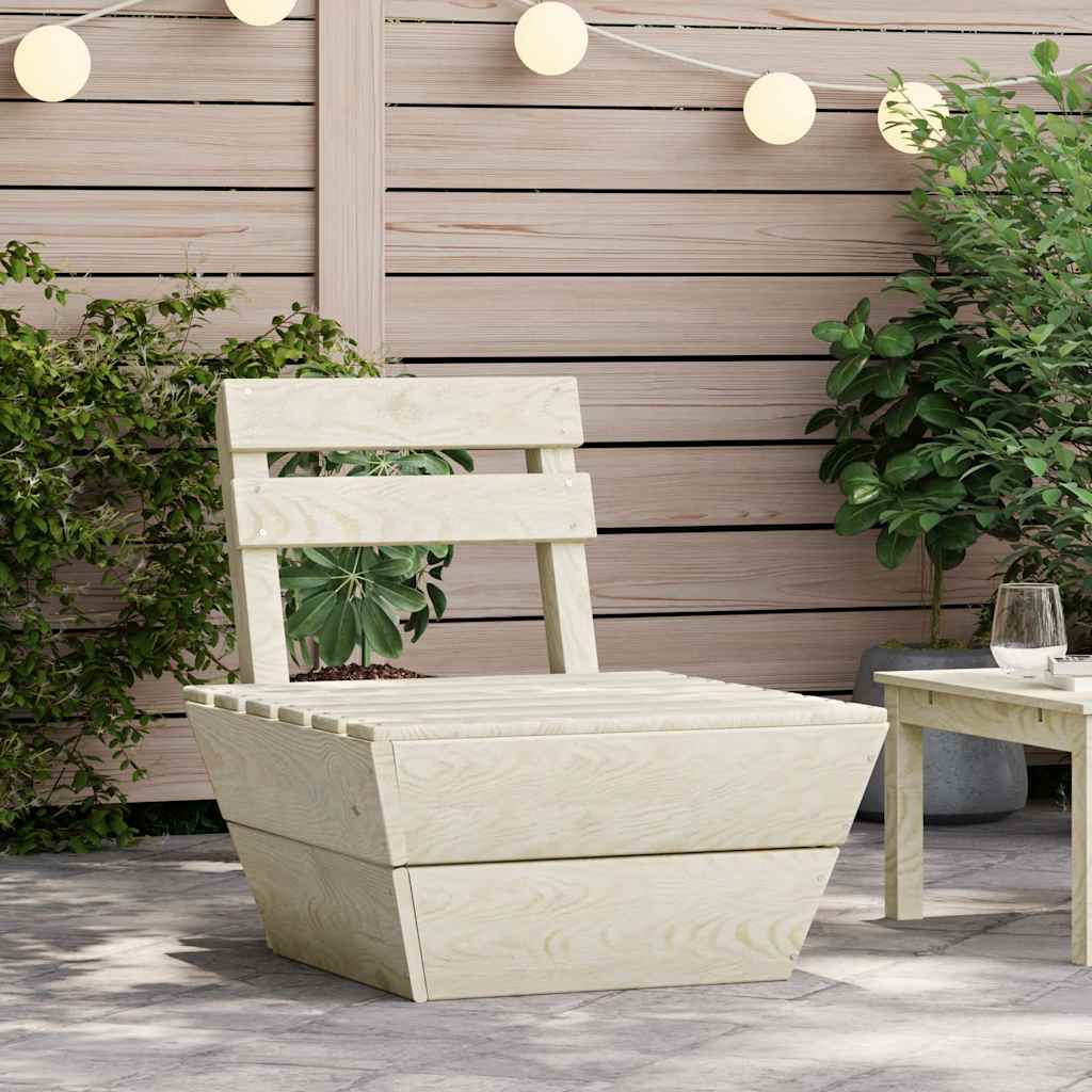 Modulares Palettensofa Mittelteil Imprägniertes Fichtenholz