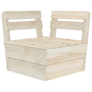 Modulares Palettensofa Eckteil Imprägniertes Fichtenholz