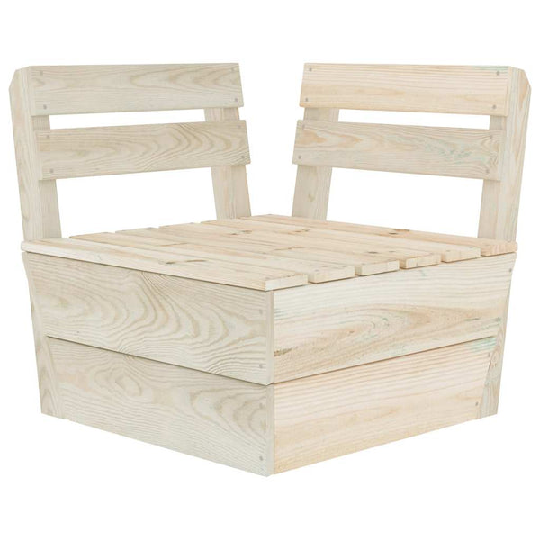 Modulares Palettensofa Eckteil Imprägniertes Fichtenholz
