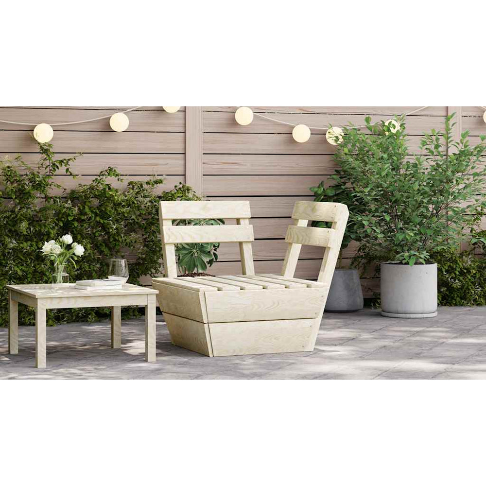 Modulares Palettensofa Eckteil Imprägniertes Fichtenholz