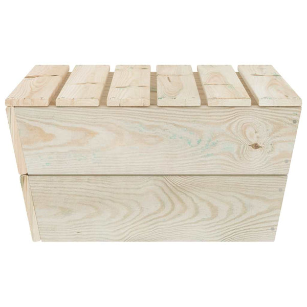 2-tlg. Garten-Lounge-Set Imprägniertes Fichtenholz