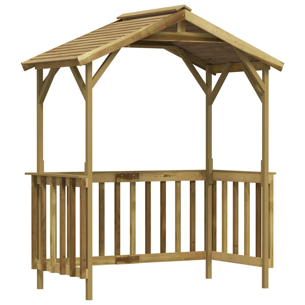 vidaXL Pavillon de barbecue en pin imprégné 163,5x93x210 cm