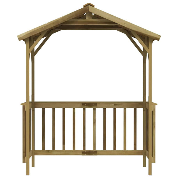 Grillpavillon Kiefernholz Imprägniert 163,5x93x210 cm
