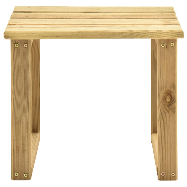 vidaXL Table pour chaise longue 30x30x26 cm Pin imprégné