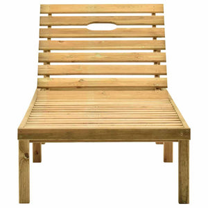 Garten-Sonnenliege mit Tisch Kiefernholz Imprägniert