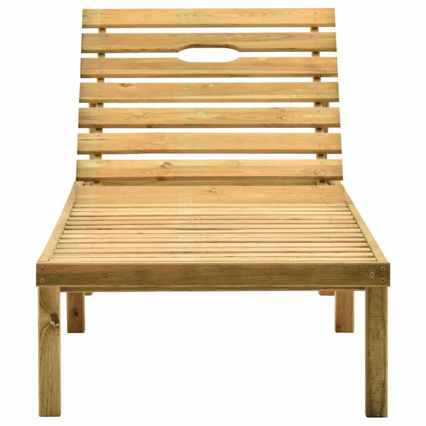 Garten-Sonnenliege mit Tisch Kiefernholz Imprägniert