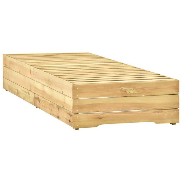 Sonnenliege Grün Imprägniertes Kiefernholz