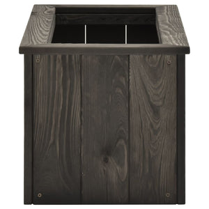 Hochbeet Dunkelgrau 74x32x30 cm Kiefer Massivholz