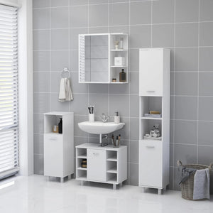 Weißer Bad Spiegelschrank mit Stauraum