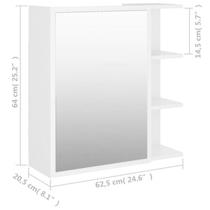 Weißer Bad Spiegelschrank mit Stauraum