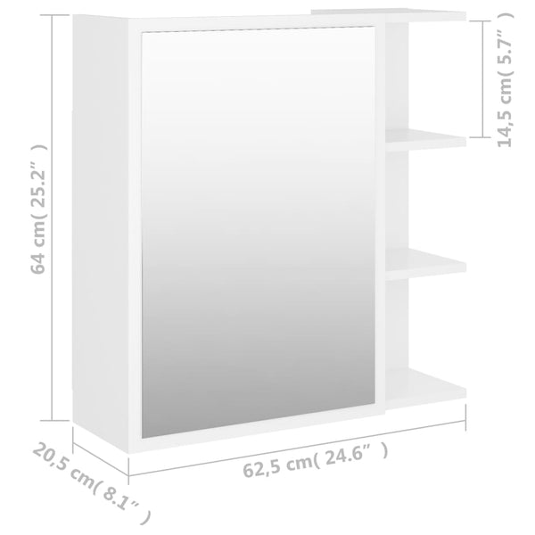 Weißer Bad Spiegelschrank mit Stauraum
