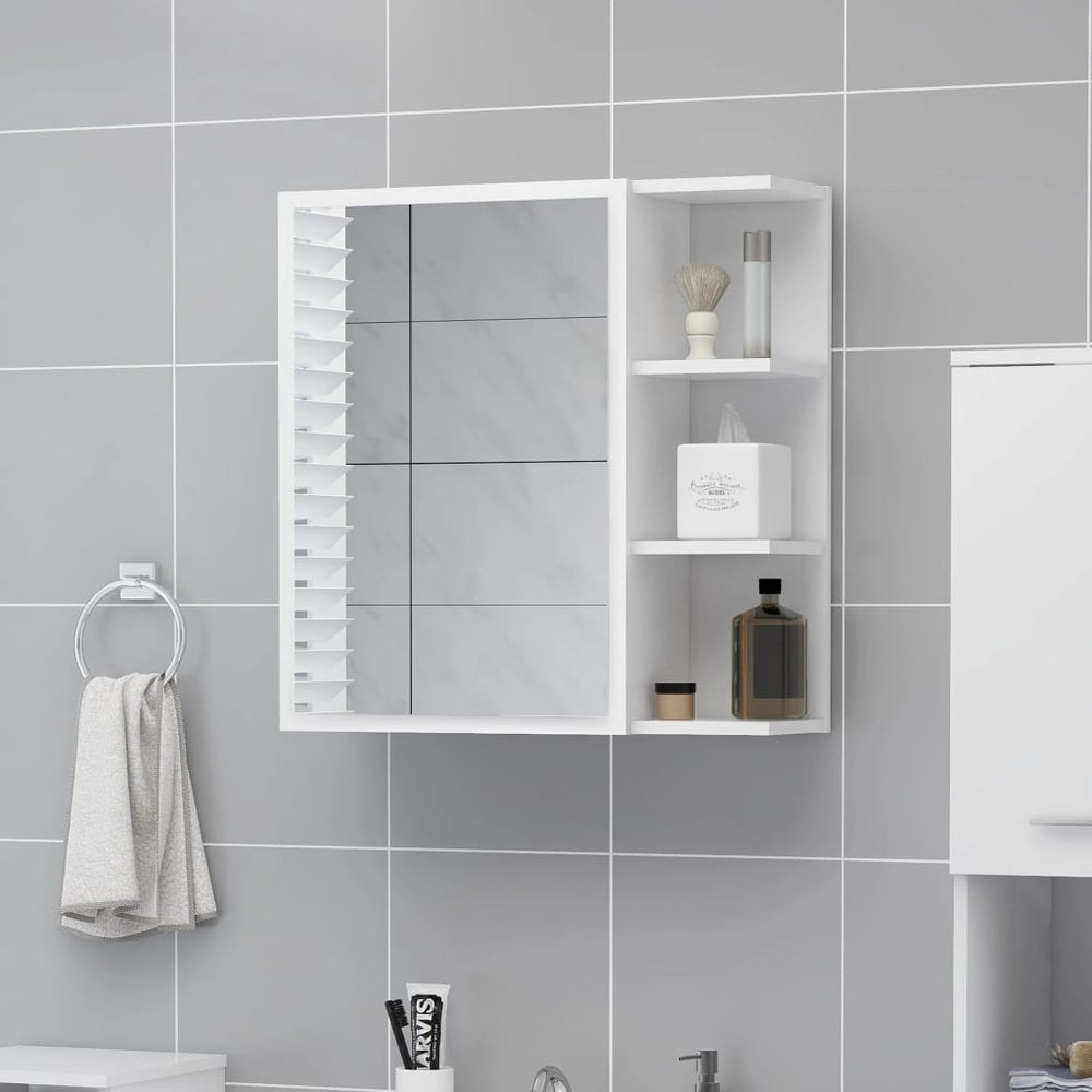 Weißer Bad Spiegelschrank mit Stauraum