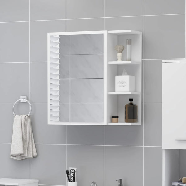 Weißer Bad Spiegelschrank mit Stauraum