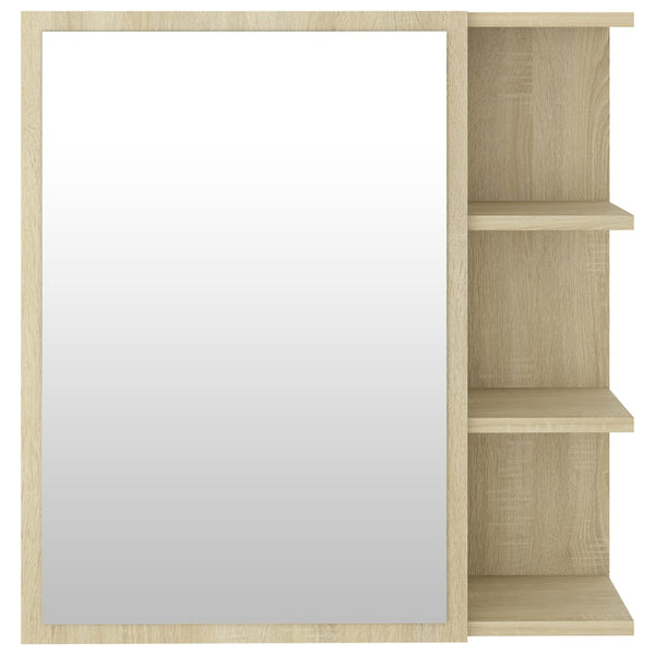 Bad Spiegelschrank Sonoma-Eiche 62,5 cm