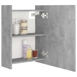 Betongrauer Bad-Spiegelschrank, 62,5 cm