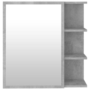 Betongrauer Bad-Spiegelschrank, 62,5 cm