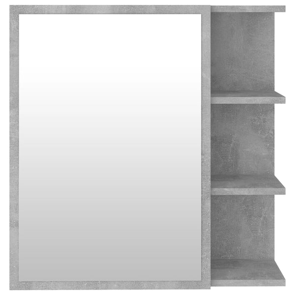 Betongrauer Bad-Spiegelschrank, 62,5 cm