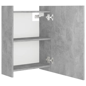 Betongrauer Bad-Spiegelschrank, 62,5 cm