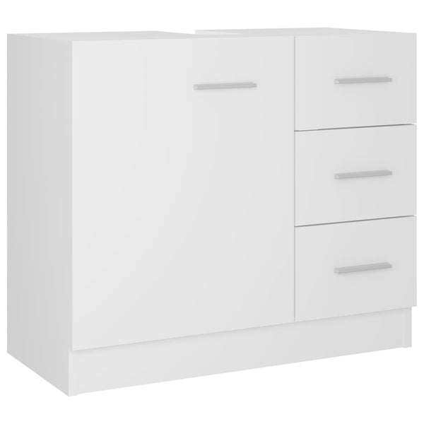 Waschbeckenunterschrank Weiß 63x30x54 cm