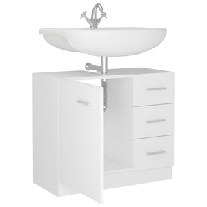 Waschbeckenunterschrank Weiß 63x30x54 cm