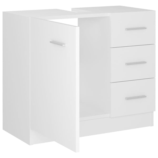 Waschbeckenunterschrank Weiß 63x30x54 cm