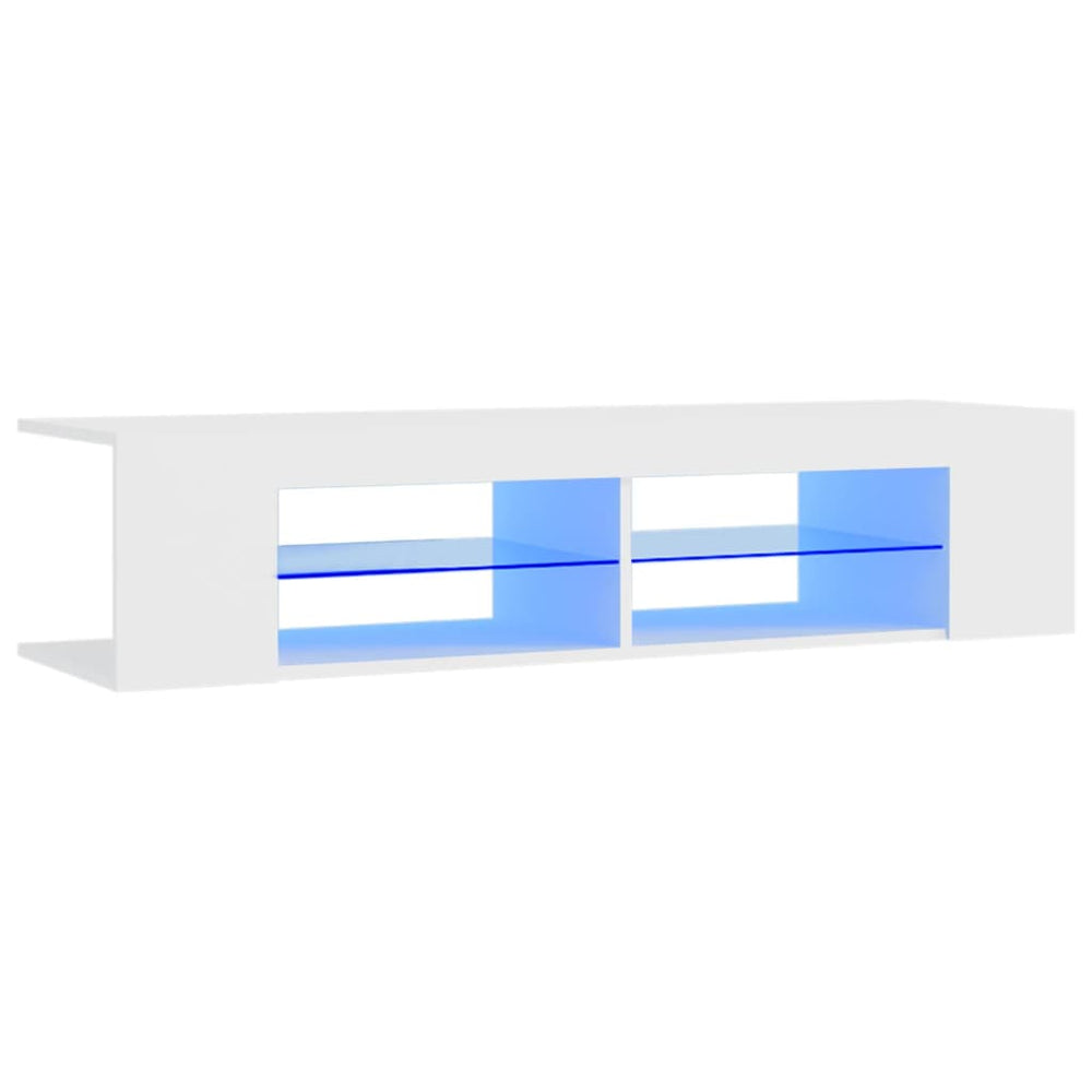 TV-Schrank Weiß mit LED 135cm