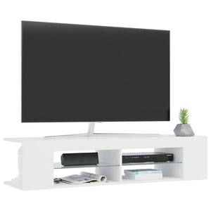 TV-Schrank Weiß mit LED 135cm