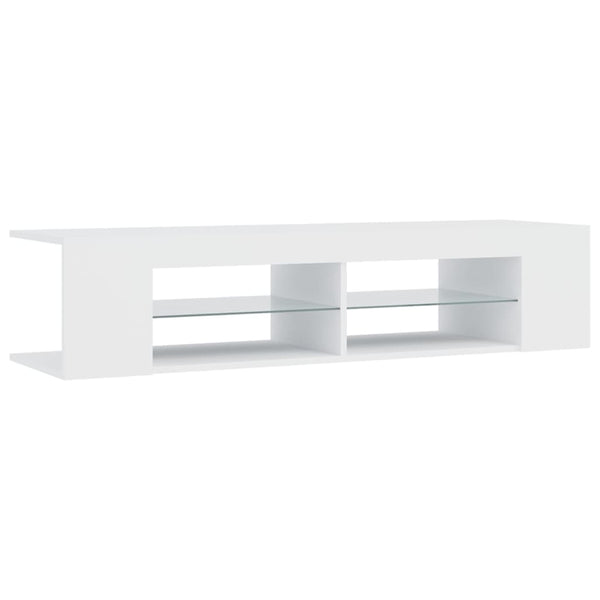 TV-Schrank Weiß mit LED 135cm